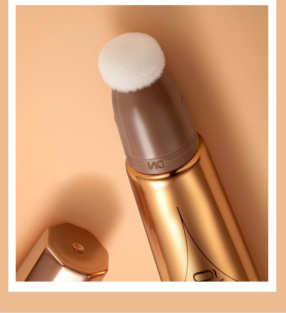 QIBEST Liquid Contour With Cushion Applicator Highlight Shimmer Natural Soft Moisturizing Cream Liquid Blush For Cheek Cosmetics