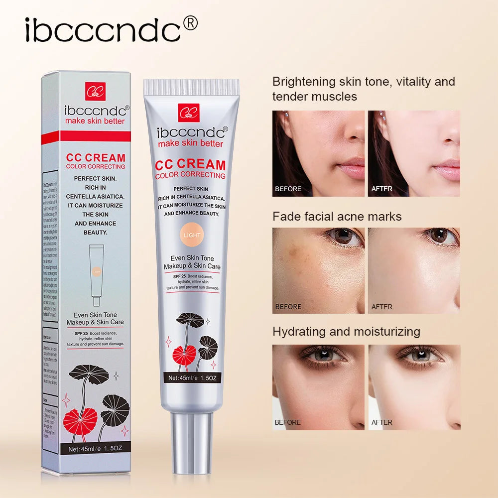 CC Cream Correcting Moisturizing Waterproof Anti-sweat Makeup Before Concealer Lasting Women Makeup Protect Skin erborian Make