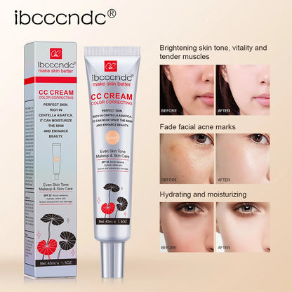 CC Cream Correcting Moisturizing Waterproof Anti-sweat Makeup Before Concealer Lasting Women Makeup Protect Skin erborian Make
